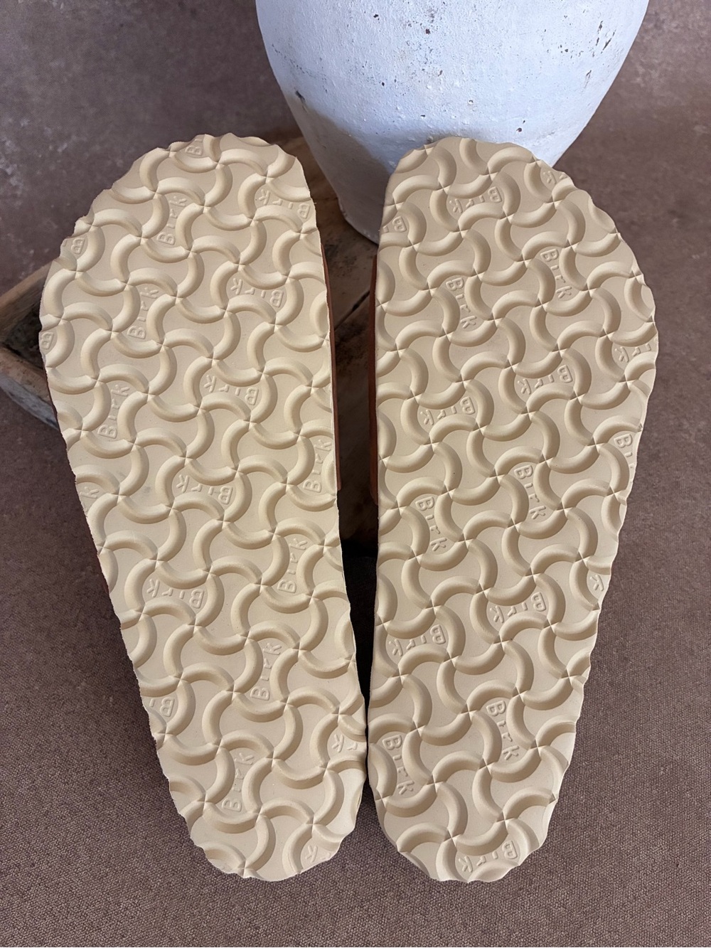 NWOT Birkenstock Madrid Big Buckle Women’s Cognac Brown Nubuck Leather Sandals - Picture 5 of 8